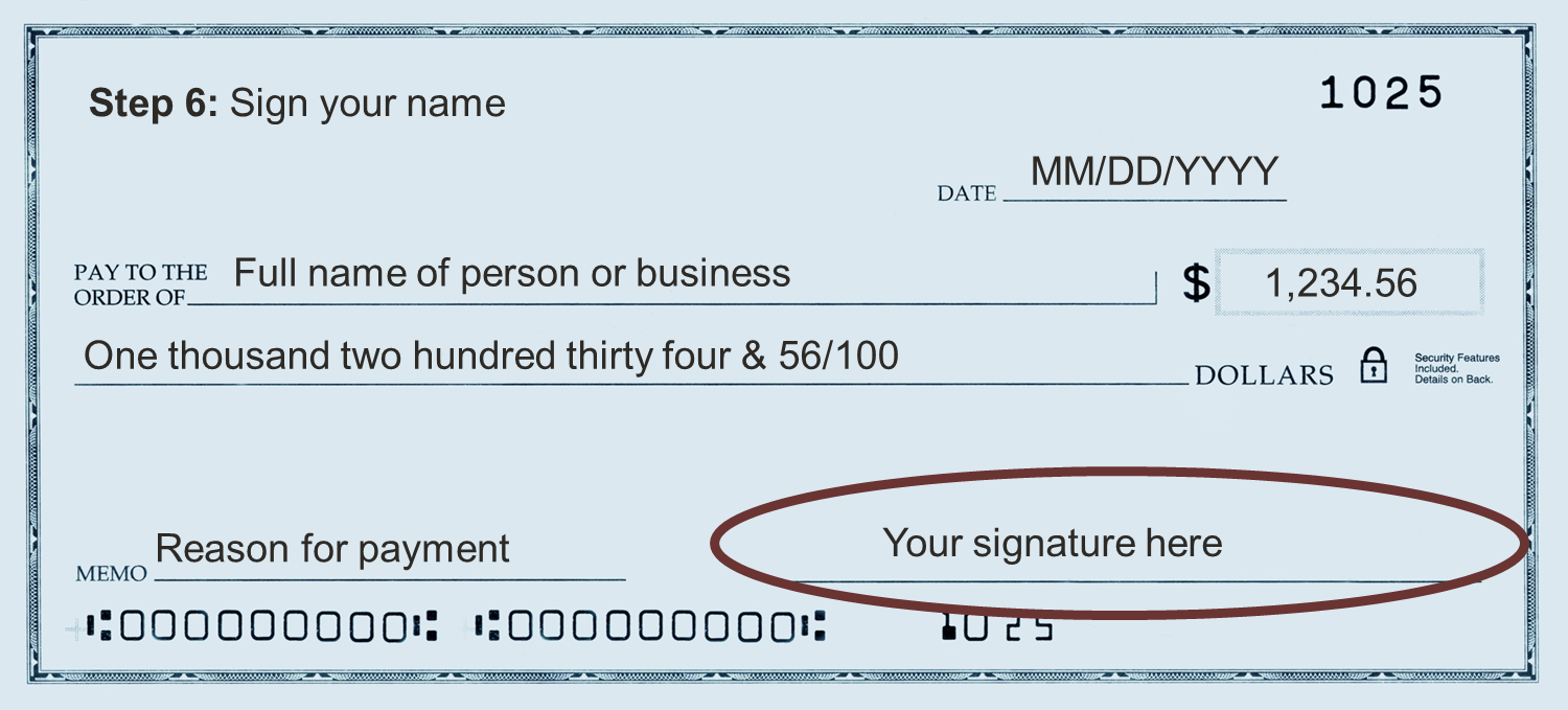 How to Write a Check